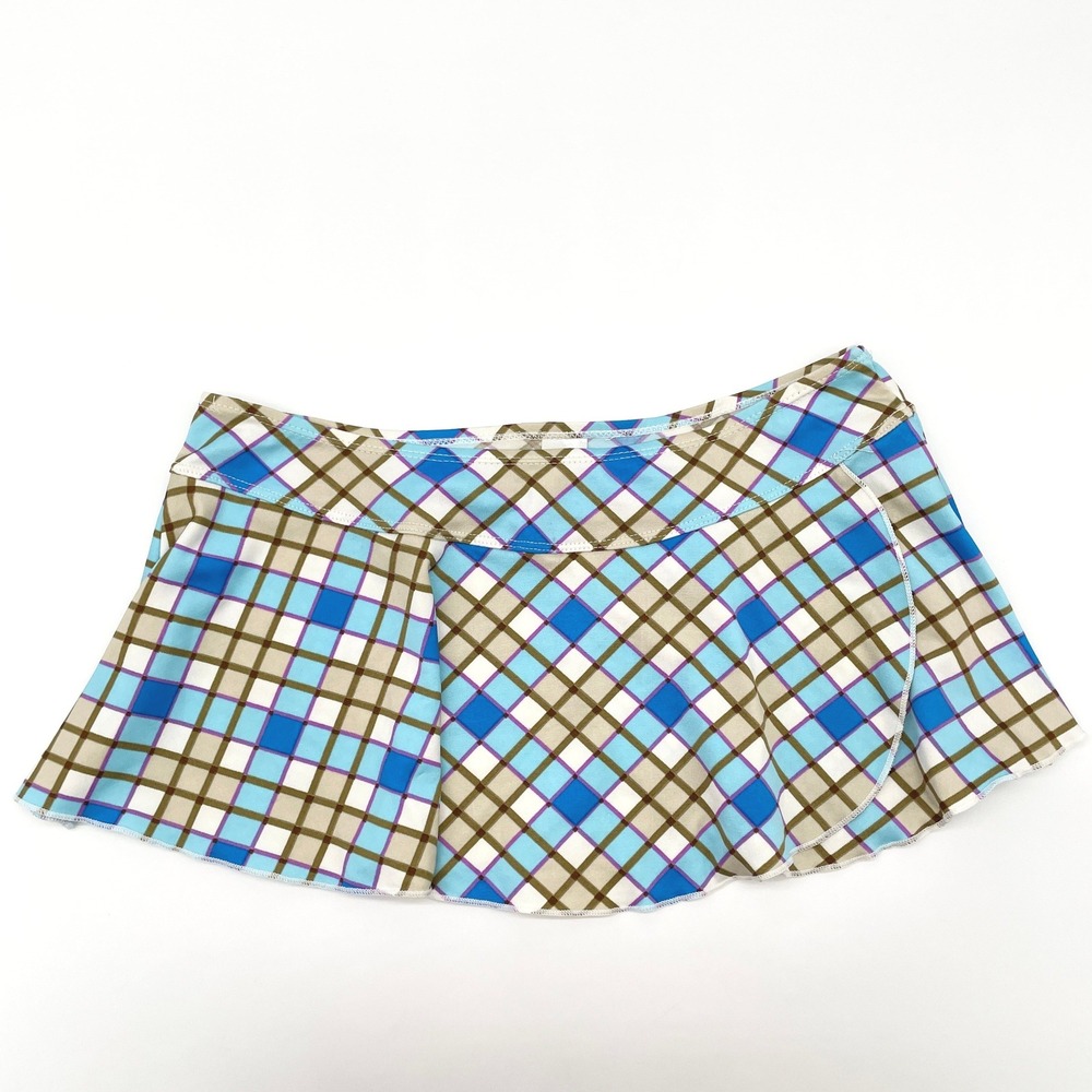 Grip Collection Womens Mini Skirt Size Small Beach Y2K Plaid Cottag Girly Preppy